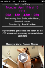 Screenshot of the iPhone Porn App -  iPVLive App